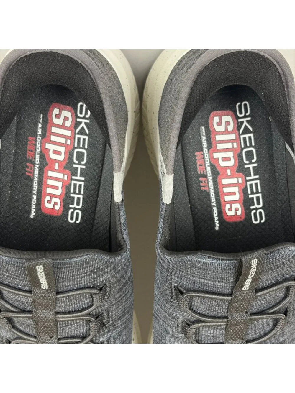 Skechers Slip-Ins Ultra Flex Right Away 3.0 Athletic Shoes Mens 10 Wide Gray